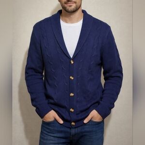 Mens Navy Blue Sweater (Size L) - 90LR